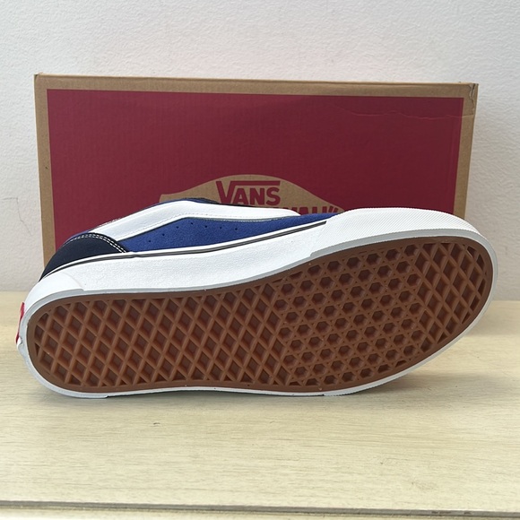 NIB - Vans Knu Skool Skate Shoe , Navy/True White - Picture 9 of 14